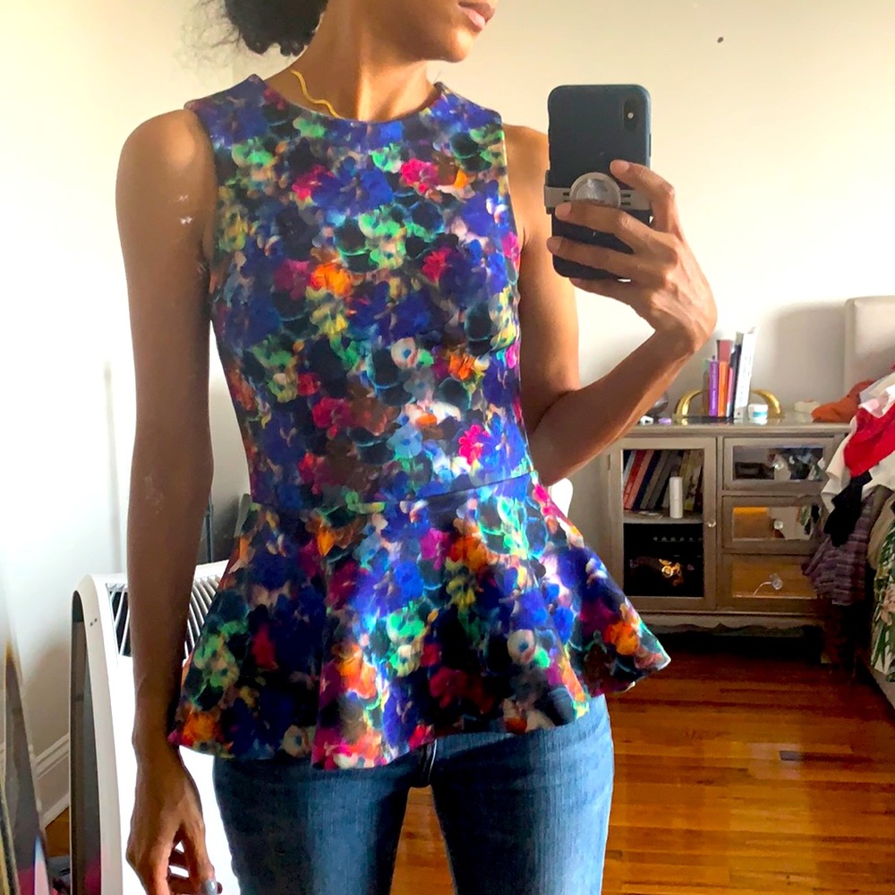 Hm floral peplum top